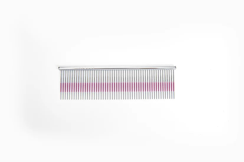 UTSUMI 5" Wide  Pink Line Comb